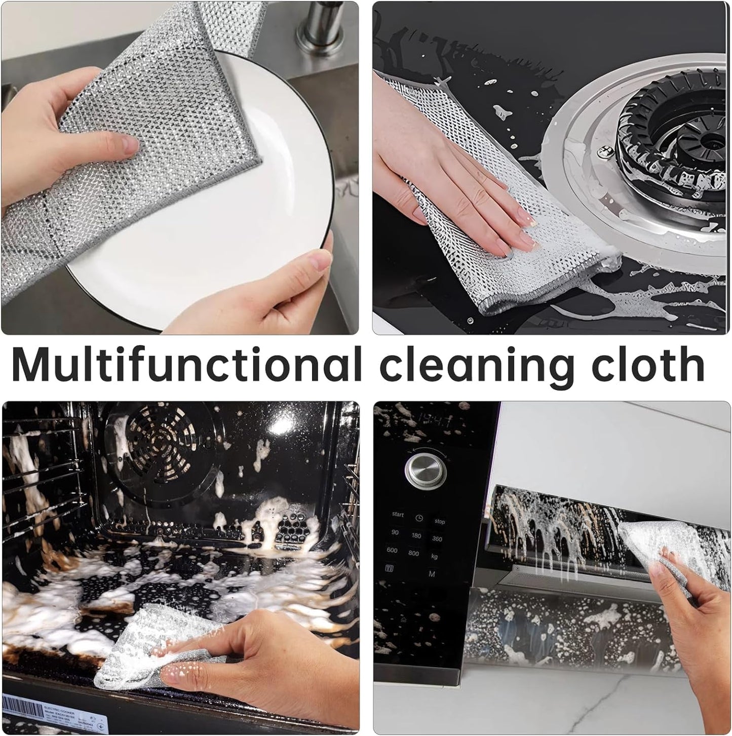 Steel Wire Kitchen Cleaning Cloth - 10 PCS Bundle