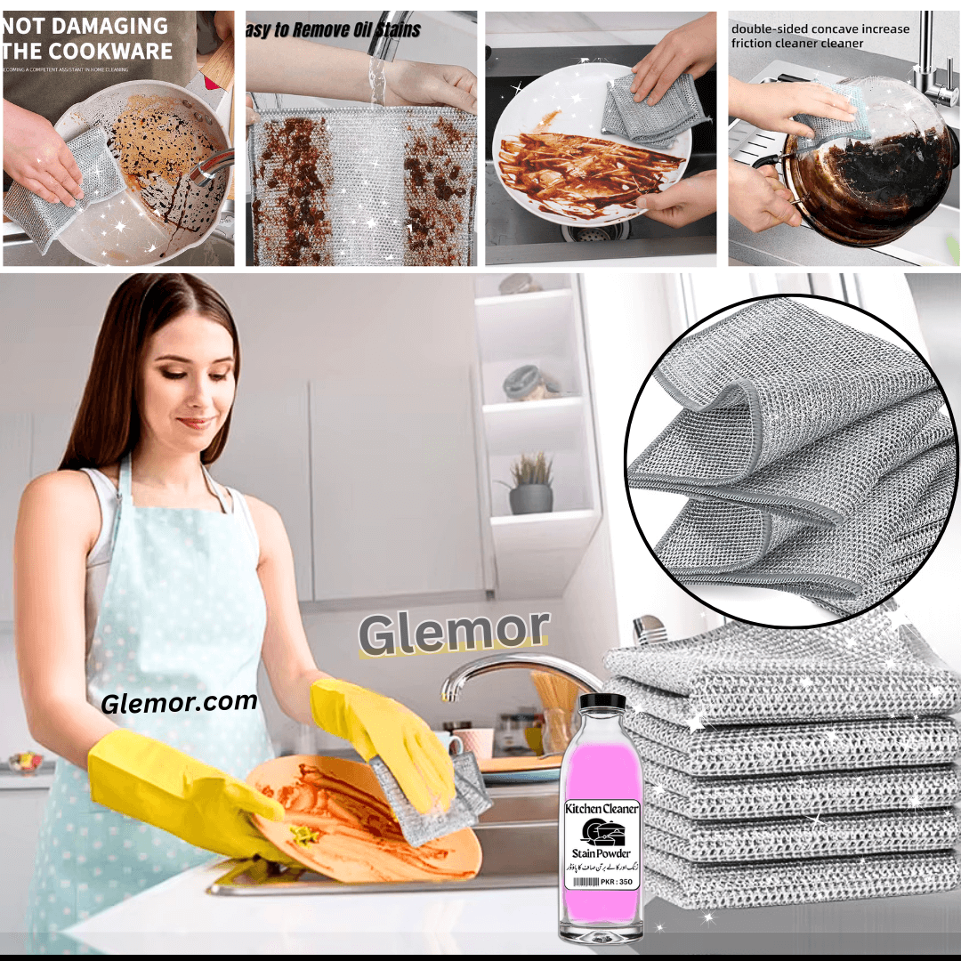 Steel Wire Kitchen Cleaning Cloth - Bundle Pack