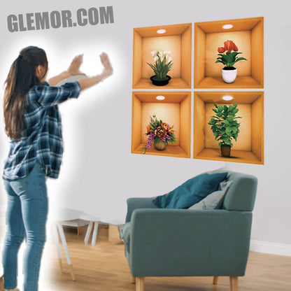 🔥 50% OFF - 3D Wall Decor Vinyl Stickers Luxury | (Pack of 4)