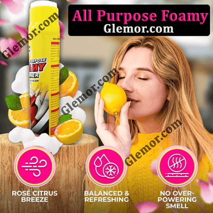 🔥 German™ 🇩🇪  Foam Cleaner 650ML Big size - Bundle Pack of 4 Item (Multi-purpose Furniture, Sofa, Kitchen)