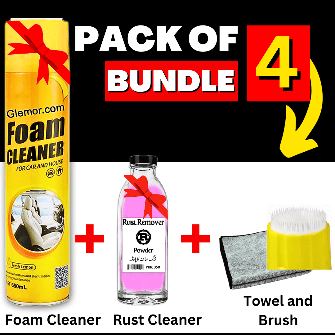Imported Glemor Foam Cleaner big size - Bundle Pack.