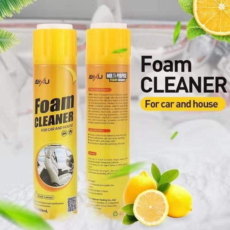 🔥 German™ 🇩🇪  Foam Cleaner 650ML Big size - Bundle Pack of 4 Item (Multi-purpose Furniture, Sofa, Kitchen)