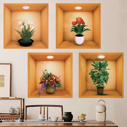 🔥 50% OFF - 3D Wall Decor Vinyl Stickers Luxury | (Pack of 4)